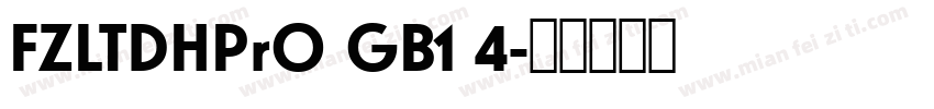 FZLTDHPrO GB1 4字体转换